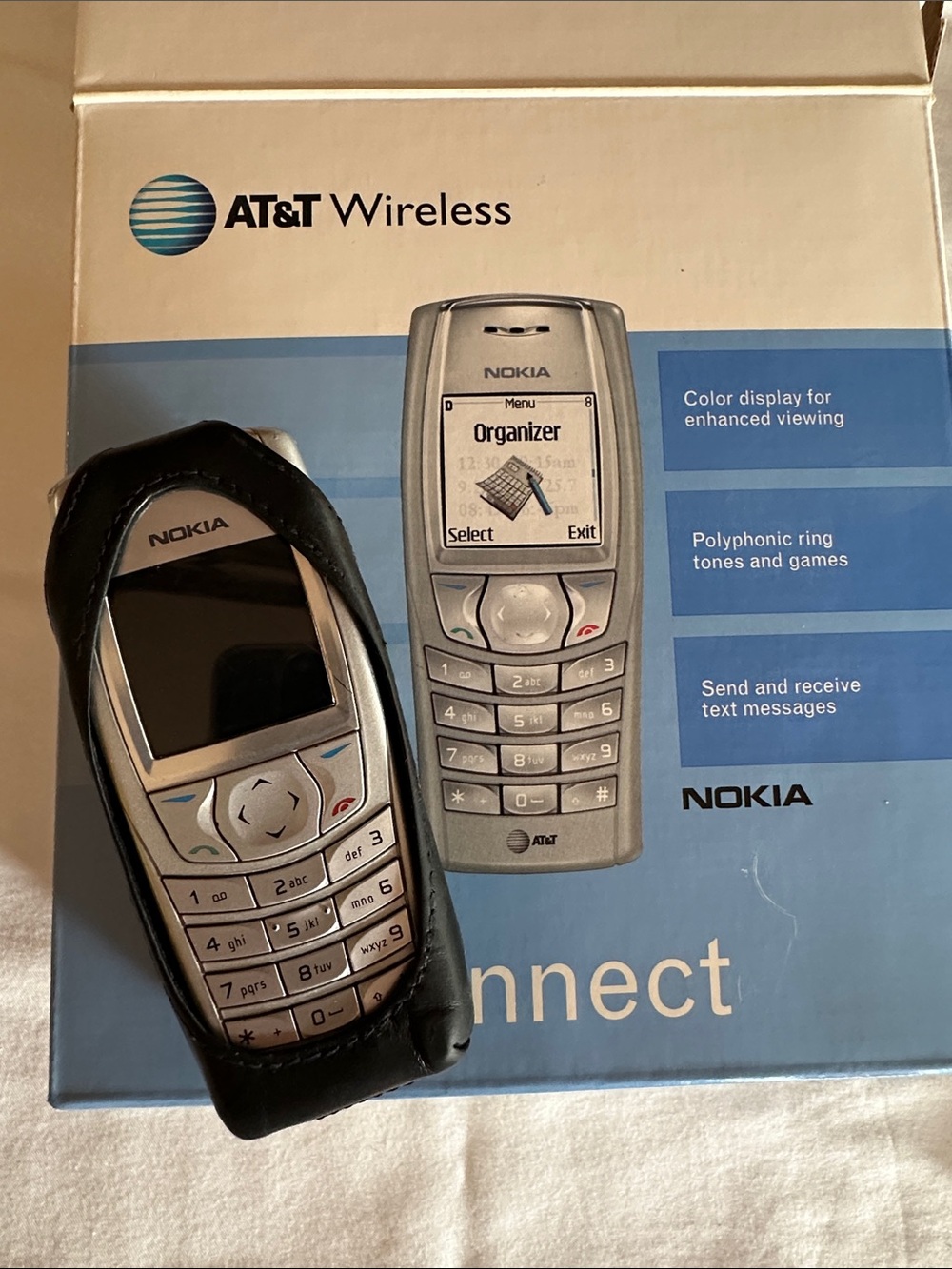 Nokia 6560  untested Y2K Silver and Black Classic Mobile Phone with box